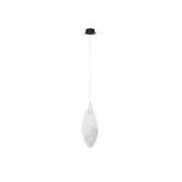 9187004 Висечка светилка SREIQ LED 3W 3000K Matt Black & Chrome Steel Clear & Sand Glass Nova Luce